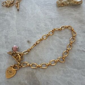 Juicy Couture Gold Necklace with Charms